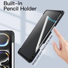 image:imageJETech Case for iPad Pro 11 M5M4 Black  Cover for 20252024 Model Clear Transparent Back Pencil Holder Slim Shockproof Protection TriFold Stand Auto WakeSleepBlack