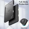 image:imageJETech Case for iPad Pro 11 M5M4 Black  Cover for 20252024 Model Clear Transparent Back Pencil Holder Slim Shockproof Protection TriFold Stand Auto WakeSleepBlack