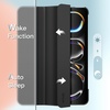 image:imageJETech Case for iPad Pro 11 M5M4 Black  Cover for 20252024 Models Translucent Back TriFold Stand Auto WakeSleep ShockproofBlack