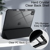image:imageJETech Case for iPad Pro 13 M5M4 20252024 Black  Cover Clear Transparent Back Pencil Holder Slim Shockproof Protection TriFold Stand Auto WakeSleepBlack