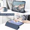 image:imageJETech Case for iPad Pro 13 M5M4 20252024 Black  Cover Clear Transparent Back Pencil Holder Slim Shockproof Protection TriFold Stand Auto WakeSleepNavy