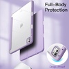 image:imageJETech Case for iPad Pro 13 M5M4 20252024 Black  Cover Clear Transparent Back Pencil Holder Slim Shockproof Protection TriFold Stand Auto WakeSleepPurple