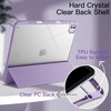 image:imageJETech Case for iPad Pro 13 M5M4 20252024 Black  Cover Clear Transparent Back Pencil Holder Slim Shockproof Protection TriFold Stand Auto WakeSleepPurple