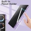 image:imageJETech Case for iPad Pro 13 M5M4 20252024 Black  Cover Clear Transparent Back Pencil Holder Slim Shockproof Protection TriFold Stand Auto WakeSleepPurple