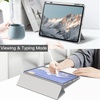 image:imageJETech Case for iPad Pro 13 M5M4 20252024 Black  Cover Clear Transparent Back Pencil Holder Slim Shockproof Protection TriFold Stand Auto WakeSleepSilver