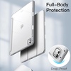 image:imageJETech Case for iPad Pro 13 M5M4 20252024 Black  Cover Clear Transparent Back Pencil Holder Slim Shockproof Protection TriFold Stand Auto WakeSleepSilver