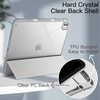 image:imageJETech Case for iPad Pro 13 M5M4 20252024 Black  Cover Clear Transparent Back Pencil Holder Slim Shockproof Protection TriFold Stand Auto WakeSleepSilver