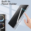 image:imageJETech Case for iPad Pro 13 M5M4 20252024 Black  Cover Clear Transparent Back Pencil Holder Slim Shockproof Protection TriFold Stand Auto WakeSleepSilver