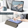 image:imageJETech Case for iPad Pro 13 M5M4 20252024 Black  Cover Clear Transparent Back Pencil Holder Slim Shockproof Protection TriFold Stand Auto WakeSleepSpace Gray