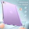 image:imageJETech Case for iPad Pro 13 M5M4 20252024 Black  Cover Translucent Back TriFold Stand Auto WakeSleep ShockproofPurple