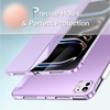 image:imageJETech Case for iPad Pro 13 M5M4 20252024 Black  Cover Translucent Back TriFold Stand Auto WakeSleep ShockproofPurple