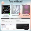 image:imageJETech Case for iPad Pro 13 M5M4 20252024 Black  Cover Translucent Back TriFold Stand Auto WakeSleep ShockproofSpace Gray
