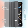 image:imageJETech Case for iPad Pro 13 M5M4 20252024 Black  Cover Translucent Back TriFold Stand Auto WakeSleep ShockproofSpace Gray