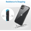 image:imageJETech Case for iPhone 11 AntiYellowing Clear  Shockproof Protection Scratch Resistant Hard PC Back Durable Transparent TPU BumperBlack