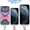 image:imageJETech Case for iPhone 11 AntiYellowing Clear  Shockproof Protection Scratch Resistant Hard PC Back Durable Transparent TPU BumperBlack