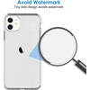 image:imageJETech Case for iPhone 11 AntiYellowing Clear  Shockproof Protection Scratch Resistant Hard PC Back Durable Transparent TPU BumperClear