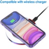 image:imageJETech Case for iPhone 11 AntiYellowing Clear  Shockproof Protection Scratch Resistant Hard PC Back Durable Transparent TPU BumperDeep Purple