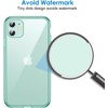image:imageJETech Case for iPhone 11 AntiYellowing Clear  Shockproof Protection Scratch Resistant Hard PC Back Durable Transparent TPU BumperGreen