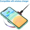 image:imageJETech Case for iPhone 11 AntiYellowing Clear  Shockproof Protection Scratch Resistant Hard PC Back Durable Transparent TPU BumperGreen
