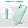 image:imageJETech Case for iPhone 11 AntiYellowing Clear  Shockproof Protection Scratch Resistant Hard PC Back Durable Transparent TPU BumperGreen