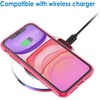 image:imageJETech Case for iPhone 11 AntiYellowing Clear  Shockproof Protection Scratch Resistant Hard PC Back Durable Transparent TPU BumperRed