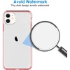 image:imageJETech Case for iPhone 11 AntiYellowing Clear  Shockproof Protection Scratch Resistant Hard PC Back Durable Transparent TPU BumperRose Gold