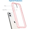 image:imageJETech Case for iPhone 11 AntiYellowing Clear  Shockproof Protection Scratch Resistant Hard PC Back Durable Transparent TPU BumperRose Gold