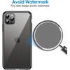 image:imageJETech Case for iPhone 11 Pro AntiYellowing Clear  Shockproof Protection Scratch Resistant Hard PC Back Durable Transparent TPU BumperBlack