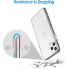image:imageJETech Case for iPhone 11 Pro AntiYellowing Clear  Shockproof Protection Scratch Resistant Hard PC Back Durable Transparent TPU BumperClear