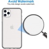 image:imageJETech Case for iPhone 11 Pro AntiYellowing Clear  Shockproof Protection Scratch Resistant Hard PC Back Durable Transparent TPU BumperClear