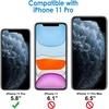 image:imageJETech Case for iPhone 11 Pro AntiYellowing Clear  Shockproof Protection Scratch Resistant Hard PC Back Durable Transparent TPU BumperClear