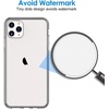 image:imageJETech Case for iPhone 11 Pro AntiYellowing Clear  Shockproof Protection Scratch Resistant Hard PC Back Durable Transparent TPU BumperGrey