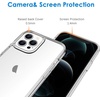 image:imageJETech Case for iPhone 12 Pro Max AntiYellowing Clear  Shockproof Protection Scratch Resistant Hard PC Back Durable Transparent TPU BumperClear