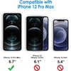 image:imageJETech Case for iPhone 12 Pro Max AntiYellowing Clear  Shockproof Protection Scratch Resistant Hard PC Back Durable Transparent TPU BumperClear