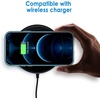 image:imageJETech Case for iPhone 12 Pro Max AntiYellowing Clear  Shockproof Protection Scratch Resistant Hard PC Back Durable Transparent TPU BumperPacific Blue
