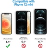 image:imageJETech Case for iPhone 12 mini AntiYellowing Clear  Shockproof Protection Scratch Resistant Hard PC Back Durable Transparent TPU BumperDeep Purple