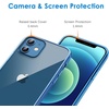 image:imageJETech Case for iPhone 12 mini AntiYellowing Clear  Shockproof Protection Scratch Resistant Hard PC Back Durable Transparent TPU BumperJean Indigo
