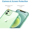 image:imageJETech Case for iPhone 12 mini AntiYellowing Clear  Shockproof Protection Scratch Resistant Hard PC Back Durable Transparent TPU BumperMidnight Green