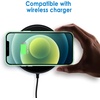 image:imageJETech Case for iPhone 12 mini AntiYellowing Clear  Shockproof Protection Scratch Resistant Hard PC Back Durable Transparent TPU BumperMidnight Green