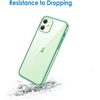 image:imageJETech Case for iPhone 12 mini AntiYellowing Clear  Shockproof Protection Scratch Resistant Hard PC Back Durable Transparent TPU BumperMidnight Green