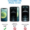 image:imageJETech Case for iPhone 12 mini AntiYellowing Clear  Shockproof Protection Scratch Resistant Hard PC Back Durable Transparent TPU BumperMidnight Green