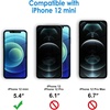 image:imageJETech Case for iPhone 12 mini AntiYellowing Clear  Shockproof Protection Scratch Resistant Hard PC Back Durable Transparent TPU BumperNavy Blue