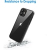 image:imageJETech Case for iPhone 1212 Pro AntiYellowing HD Clear  Shockproof Protection Scratch Resistant Hard PC Back Durable Transparent TPU BumperBlack