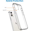 image:imageJETech Case for iPhone 1212 Pro AntiYellowing HD Clear  Shockproof Protection Scratch Resistant Hard PC Back Durable Transparent TPU BumperHD Clear