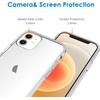 image:imageJETech Case for iPhone 1212 Pro AntiYellowing HD Clear  Shockproof Protection Scratch Resistant Hard PC Back Durable Transparent TPU BumperHD Clear