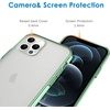 image:imageJETech Case for iPhone 1212 Pro AntiYellowing HD Clear  Shockproof Protection Scratch Resistant Hard PC Back Durable Transparent TPU BumperMidnight Green