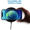 image:imageJETech Case for iPhone 1212 Pro AntiYellowing HD Clear  Shockproof Protection Scratch Resistant Hard PC Back Durable Transparent TPU BumperNavy
