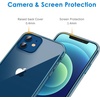 image:imageJETech Case for iPhone 1212 Pro AntiYellowing HD Clear  Shockproof Protection Scratch Resistant Hard PC Back Durable Transparent TPU BumperNavy
