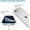 image:imageJETech Case for iPhone SE 32 iPhone 87 AntiYellowing Clear  Shockproof Protection Scratch Resistant Hard PC Back Durable Transparent TPU BumperClear