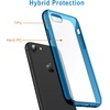 image:imageJETech Case for iPhone SE 32 iPhone 87 AntiYellowing Clear  Shockproof Protection Scratch Resistant Hard PC Back Durable Transparent TPU BumperNavy